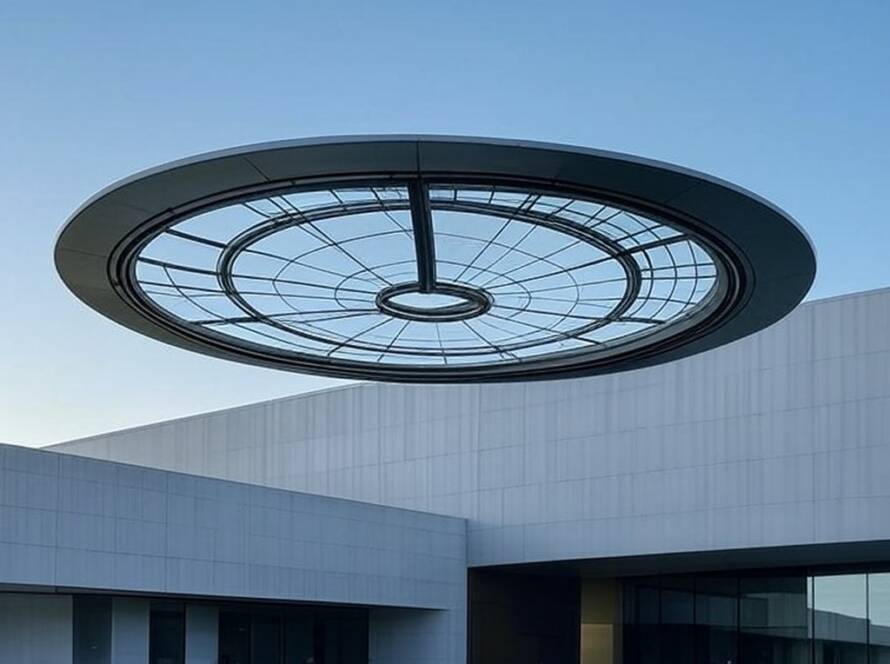 Instalação Skyspace no ARoS Aarhus Art Museum, com abertura para o céu e luz natural, representando a conclusão da obra de James Turrell.