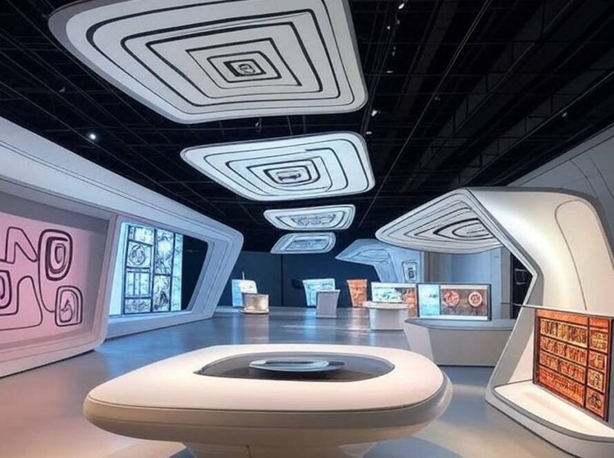 Salão de exposições de design em São Paulo, focando inovação e curiosidade no encerramento de evento como Business of Design Week.