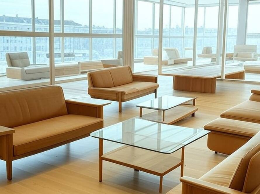 Showroom inovador da Lammhults Design Group em Stockholm durante Design Days 2026, com móveis de design expostos.