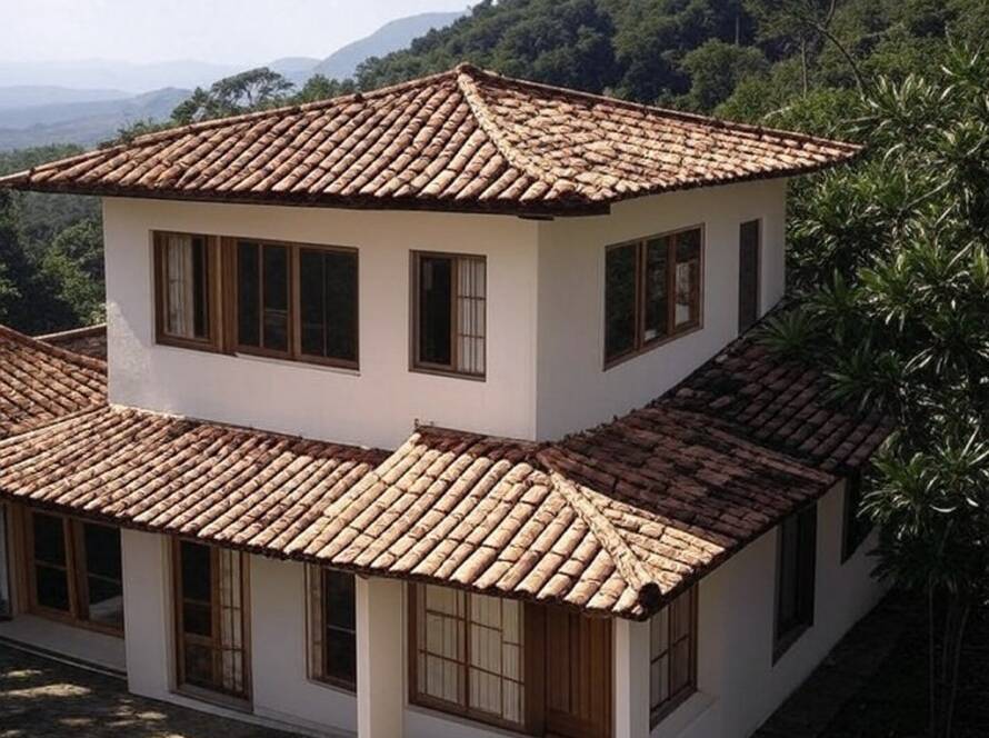 Casa antiga transformada em residência contemporânea na Serra da Mantiqueira, Brasil, em estilo fotojornalístico.