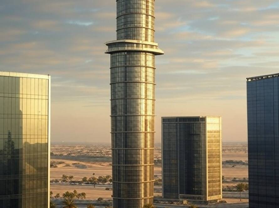 Torre Janu Dubai com design inovador no distrito financeiro de Dubai.