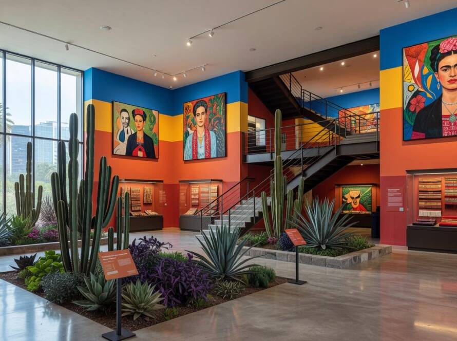 Exposição permanente Barragán en Barragán em obra icônica do arquiteto na Cidade do México.