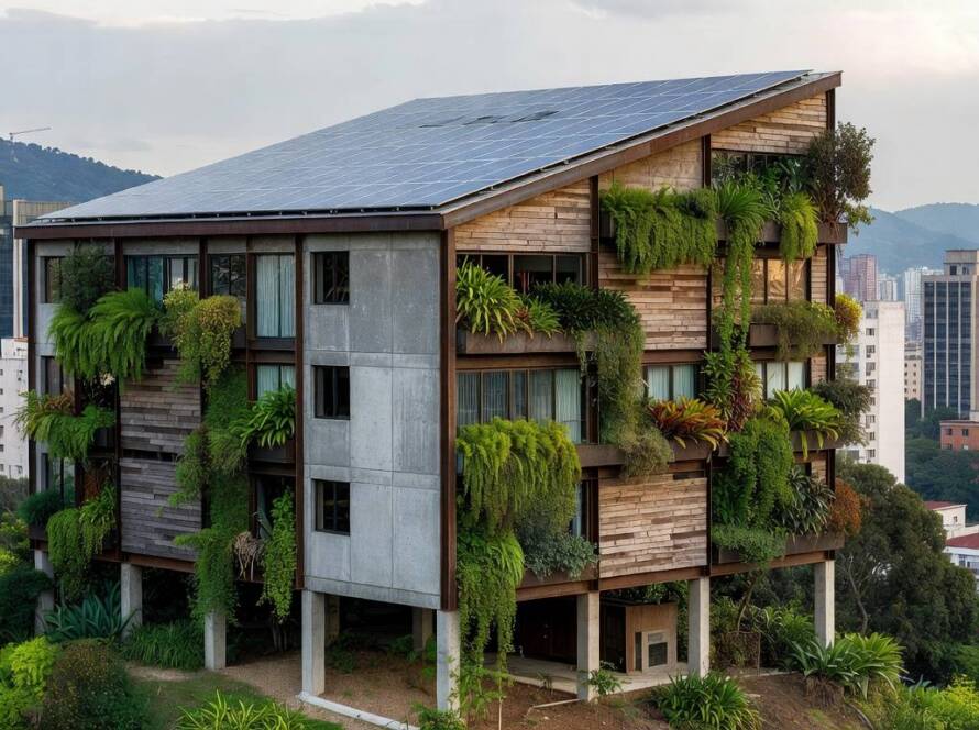 Edifício sustentável e colaborativo em São Paulo, inovando na arquitetura com elementos ecológicos e integrados à cidade.