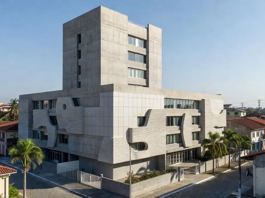Edifício escolar com ampliação vertical e tecnologia 3D