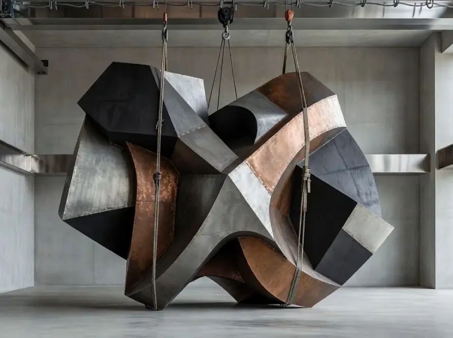 Escultura de 300 kg instalada na La Fábrica de Barcelona