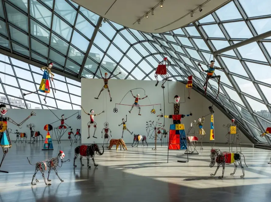 Exposição do Cirque Calder na Fondation Louis Vuitton em Paris